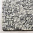 Safavieh Abstract 5' x 8' Hand Tufted Wool Rug in Ivory and Dark Gray