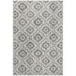 Safavieh Abstract 5' x 8' Hand Tufted Wool Rug in Ivory and Dark Gray
