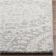 Safavieh Abstract 6' Square Hand Tufted Wool Rug in Ivory and Gray
