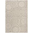 Safavieh Abstract 5' x 8' Hand Tufted Wool Rug in Ivory and Gray