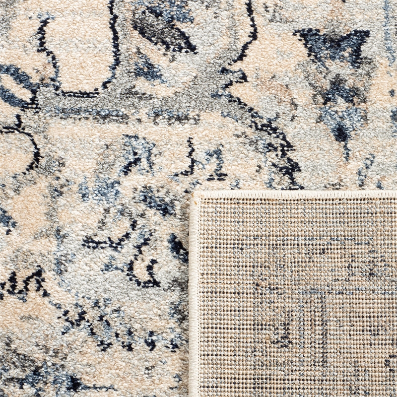 Safavieh Charleston 2' x 8' Runner Rug in Ivory and Light Blue