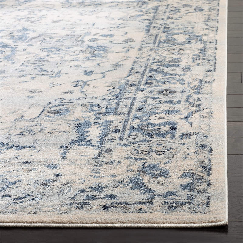 Safavieh Charleston 2' x 8' Runner Rug in Ivory and Navy