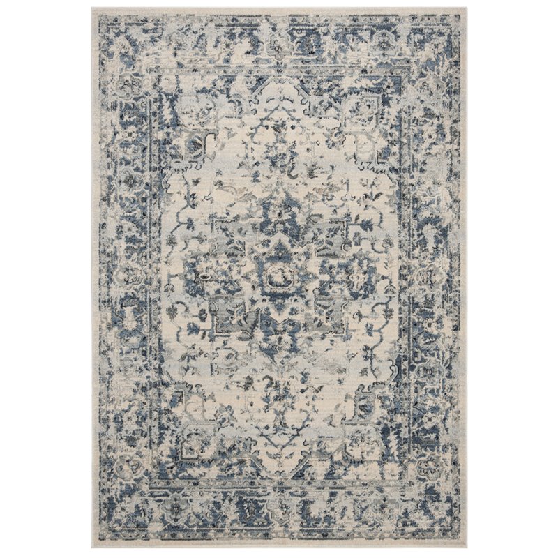 Safavieh Charleston 4' x 6' Rug in Ivory and Navy