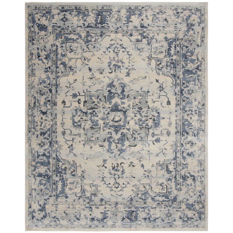 Safavieh Charleston 8' x 10' Rug in Ivory and Navy