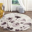 Safavieh Adirondack 4' Round Rug in Ivory and Purple