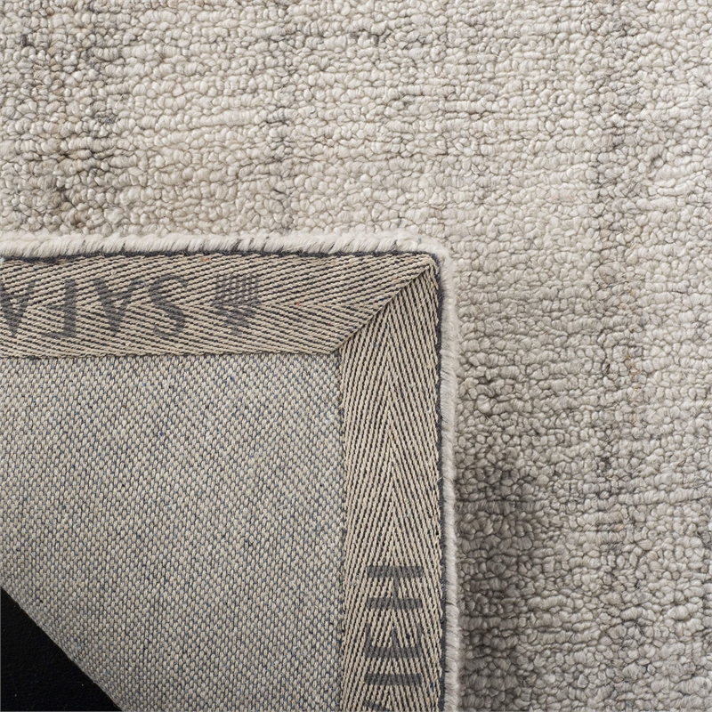 Safavieh Abstract 6' Square Hand Tufted Rug in Light Gray