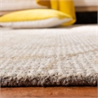 Safavieh Abstract 5' x 8' Hand Tufted Wool Rug in Light Gray and Ivory