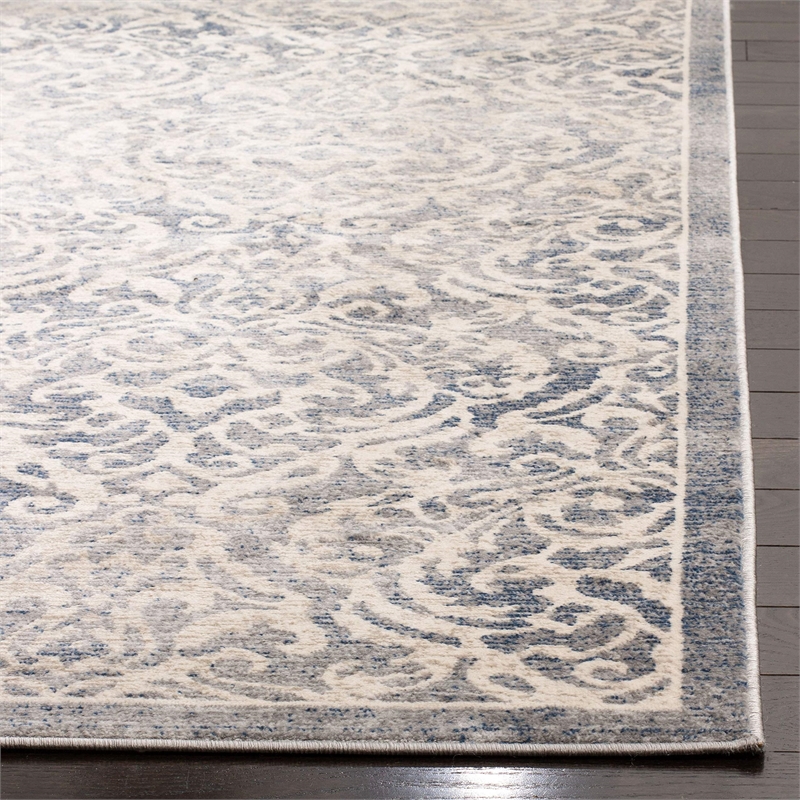 Safavieh Brentwood 2' x 8' Runner Rug in Light Gray and Blue