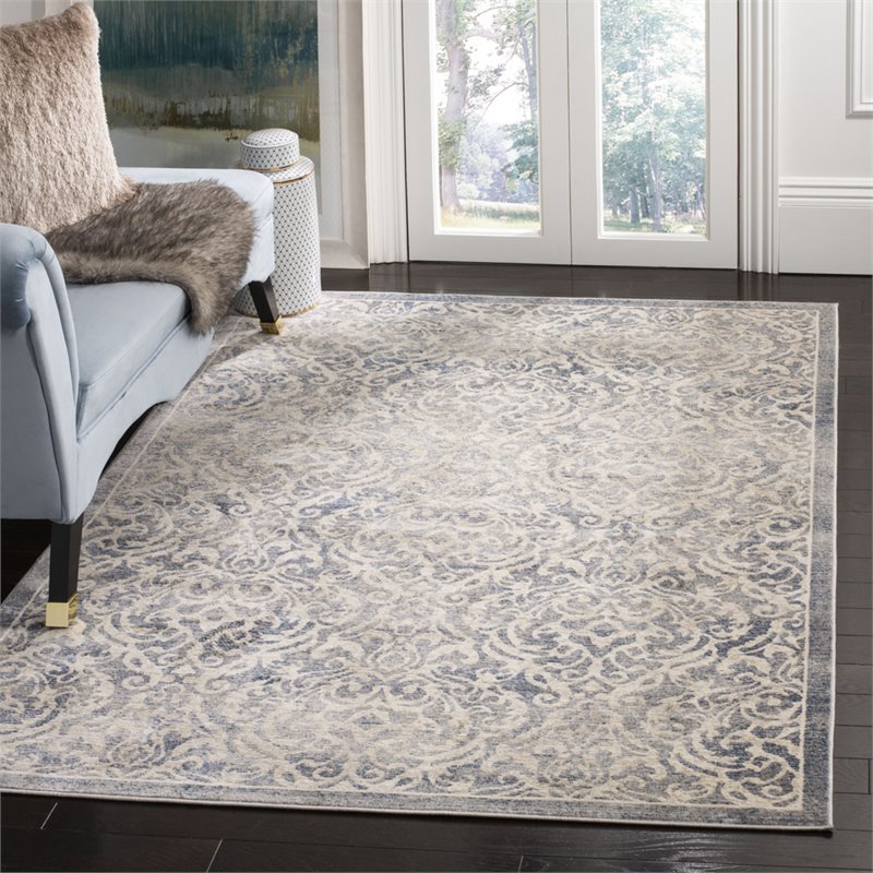Safavieh Brentwood 6' x 9' Rug in Light Gray and Blue