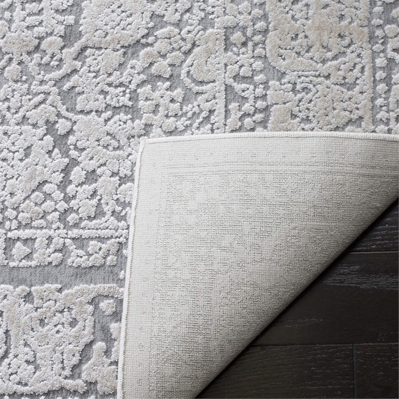 Safavieh Reflection 10' x 14' Rug in Light Gray and Cream
