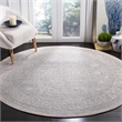Safavieh Reflection 5' Round Rug in Light Gray and Cream