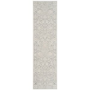 Safavieh Reflection 2'3&quot x 10' Runner Rug in Light Gray and Cream