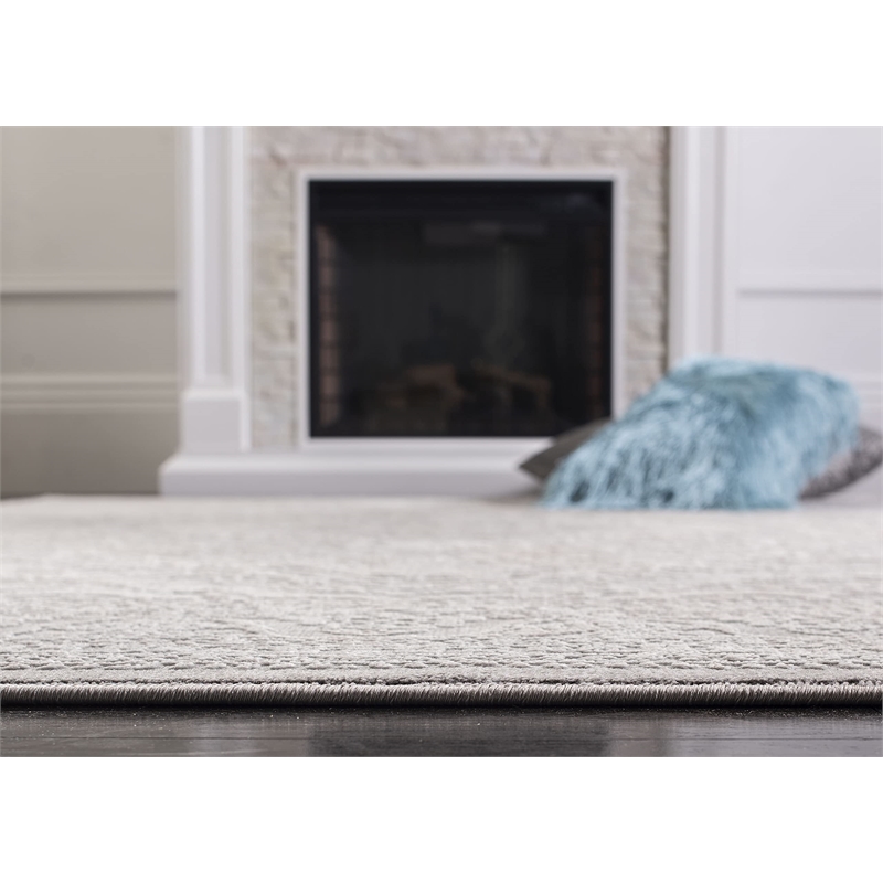Safavieh Reflection 9' x 12' Rug in Light Gray and Cream