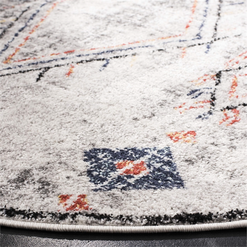 Safavieh Adirondack 8' x 10' Rug in Light Gray and Fuchsia