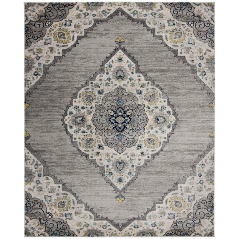 Safavieh Madison 9' x 12' Rug in Light Gray and Blue