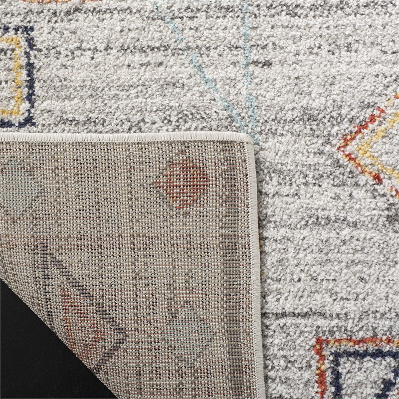 Safavieh Adirondack 6' Square Rug in Light Gray and Gold