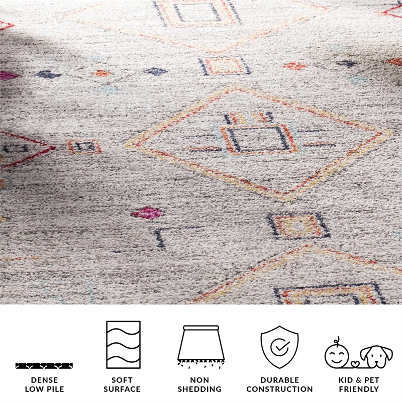 Safavieh Adirondack 9' x 12' Rug in Light Gray and Gold