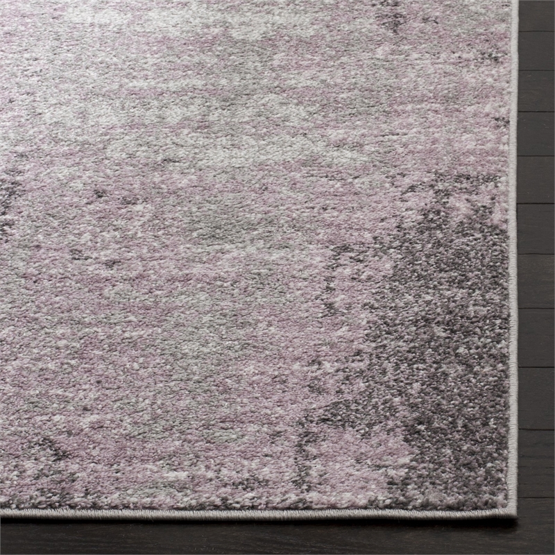 Safavieh Adirondack 8' Square Rug in Light Gray and Purple