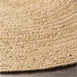Safavieh Natural Fiber 9' Round Hand Woven Jute Rug in Natural