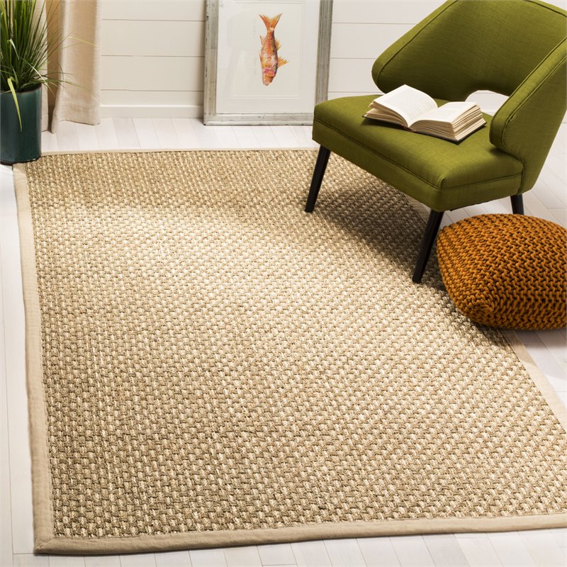 Safavieh Natural Fiber 9' x 12' Rug in Natural and Beige