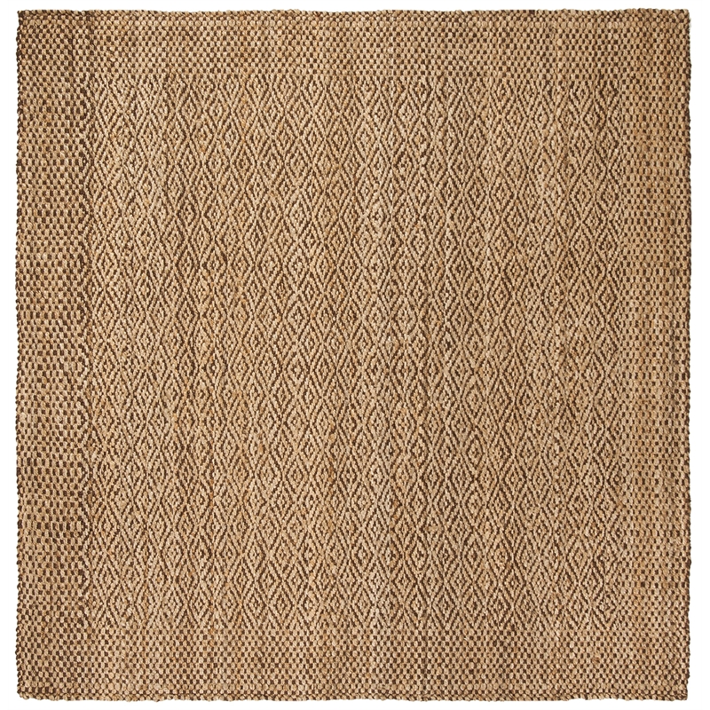 Safavieh Natural Fiber 5' Square Hand Woven Jute Rug in Natural