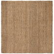 Safavieh Natural Fiber 5' Square Hand Woven Jute Rug in Natural