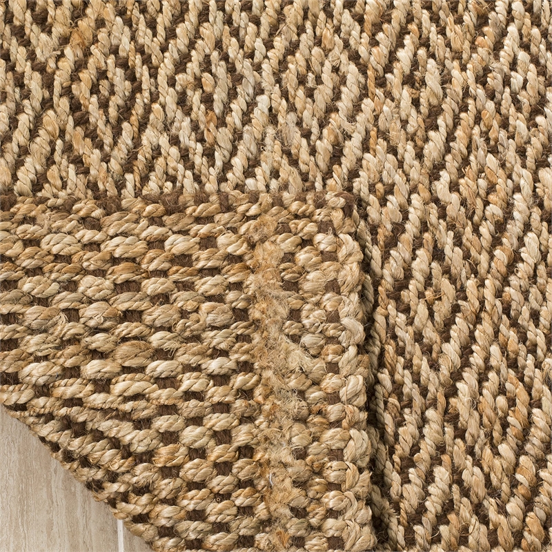 Safavieh Natural Fiber 5' Square Hand Woven Jute Rug in Natural