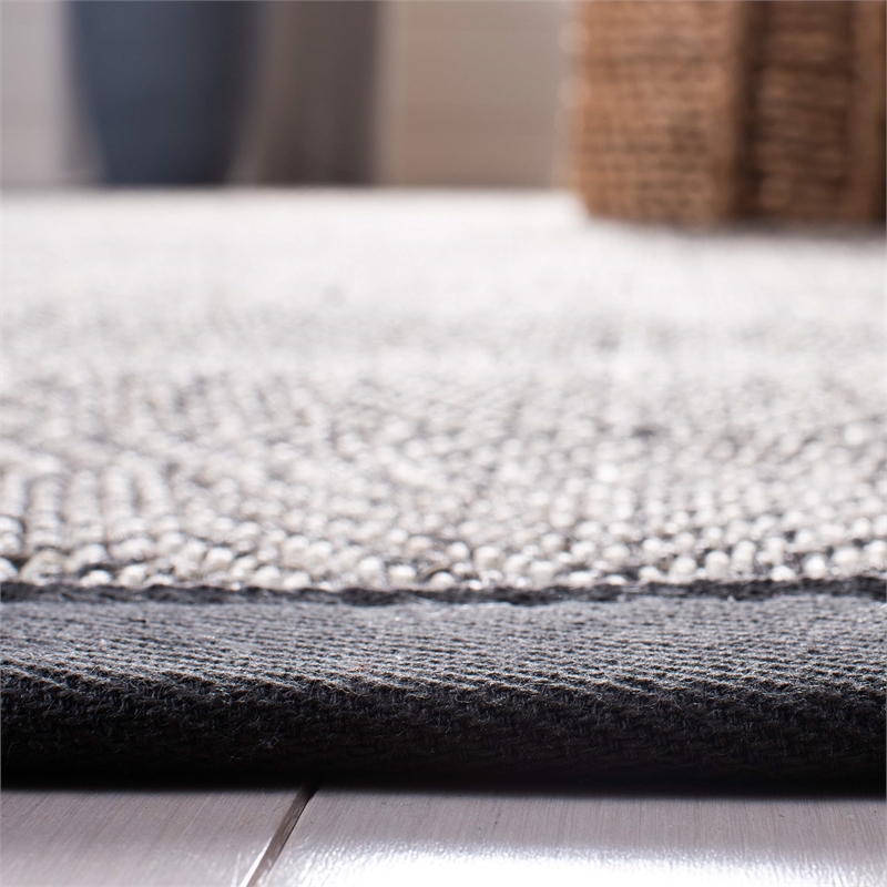 Safavieh Natural Fiber 9' x 12' Rug in Natural and Dark Gray