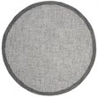 Safavieh Abstract 6' Round Hand Tufted Wool Rug in Navy and Ivory