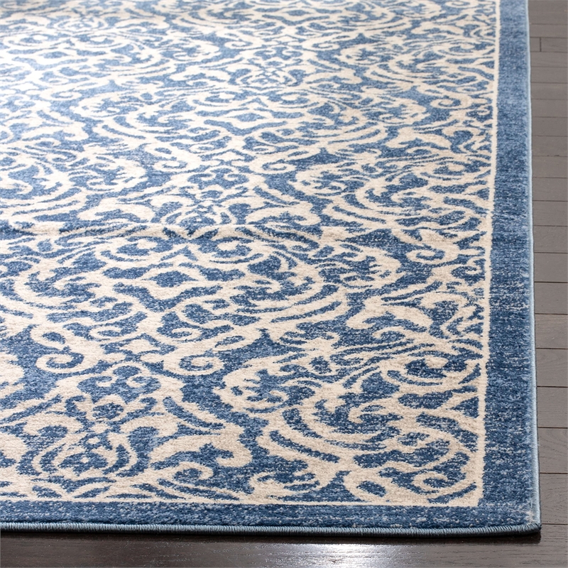 Safavieh Brentwood 4' x 6' Rug in Navy and Cream
