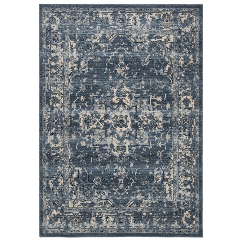 Safavieh Charleston 4' x 6' Rug in Navy and Cream