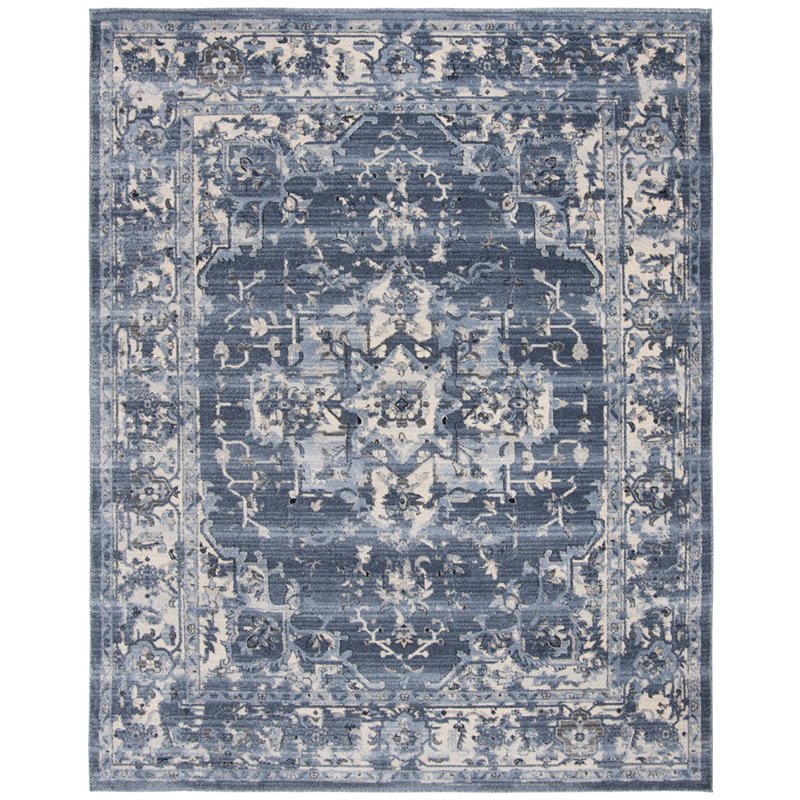 Safavieh Charleston 8' x 10' Rug in Navy and Cream