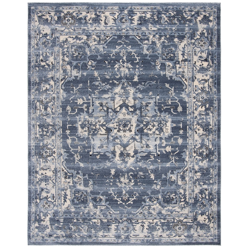 Safavieh Charleston 9' x 12' Rug in Navy and Cream