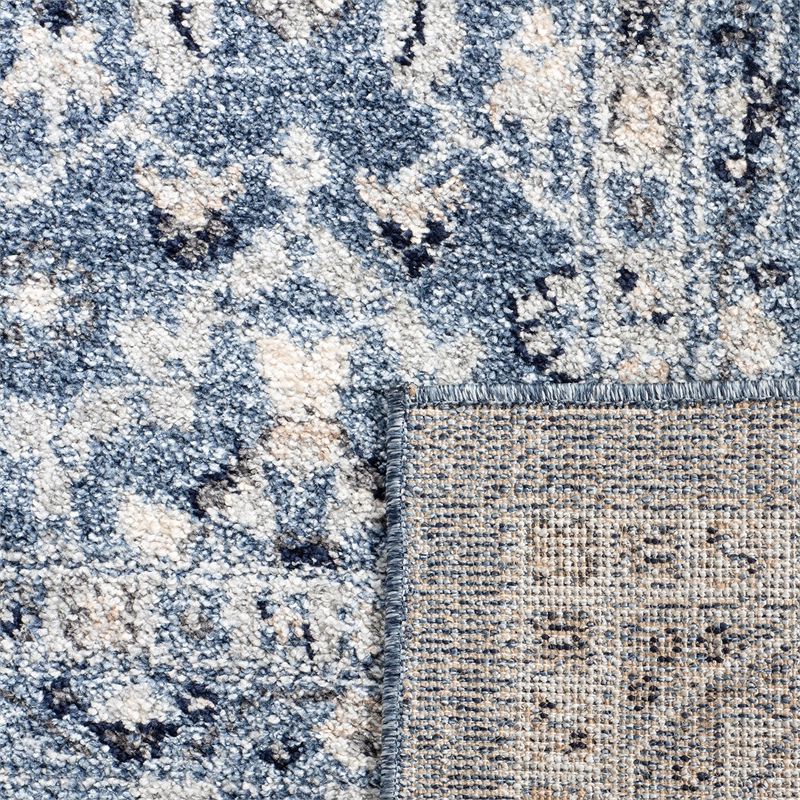 Safavieh Charleston 2' x 8' Runner Rug in Navy and Cream