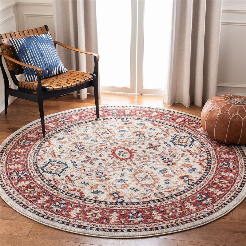 Safavieh Charleston 4' x 6' Rug in Navy and Cream