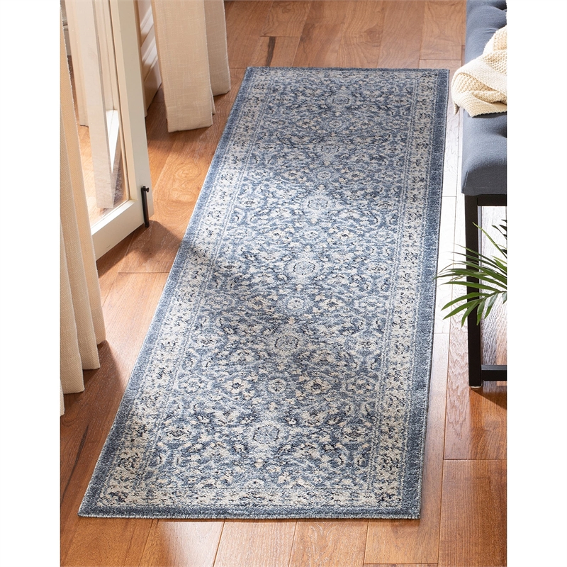 Safavieh Charleston 4' x 6' Rug in Navy and Cream