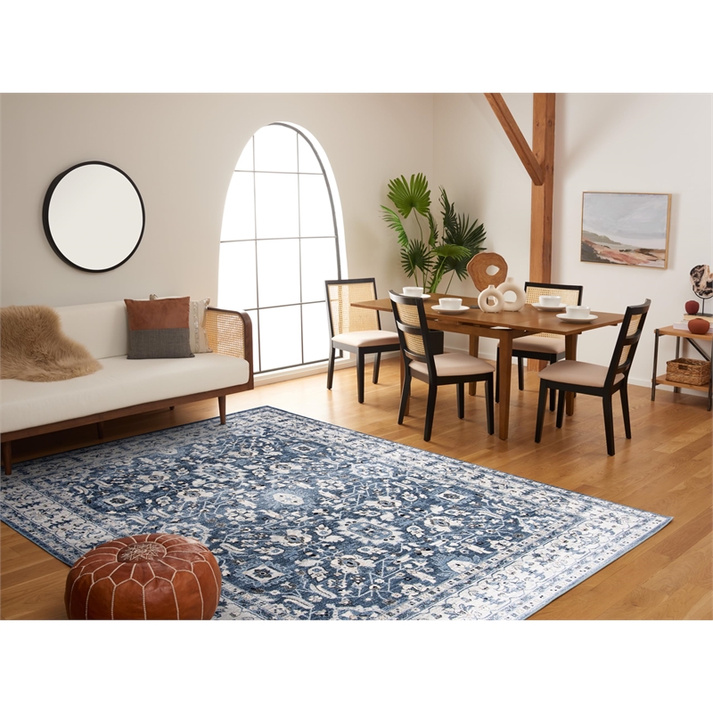 Safavieh Charleston 8' x 10' Rug in Navy and Cream