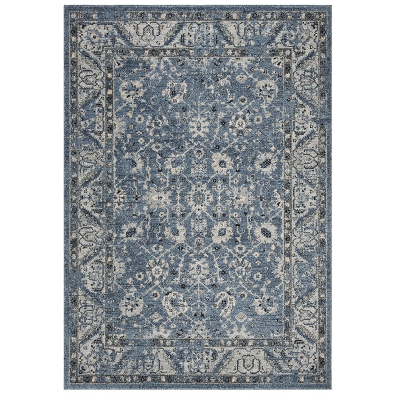 Safavieh Charleston 4' x 6' Rug in Navy and Light Gray