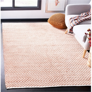 Safavieh Boston 6' Square Hand Tufted Rug in Orange