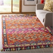 Safavieh Aspen 6' x 9' Hand Tufted Wool Rug in Orange and Fuchsia