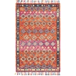 Safavieh Aspen 6' x 9' Hand Tufted Wool Rug in Orange and Fuchsia