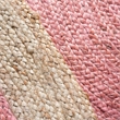 Safavieh Natural Fiber 7' Round Hand Woven Jute Rug in Pink