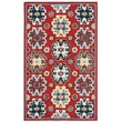 Safavieh Heritage 3' x 5' Hand Tufted Wool Rug in Red and Blue