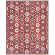 Safavieh Heritage 8' x 10' Hand Tufted Wool Rug in Red and Blue