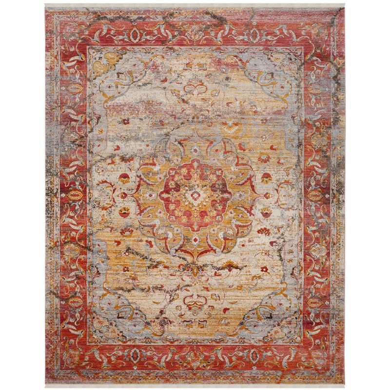 Safavieh Vintage 10' x 13' Rug in Saffron and Cream