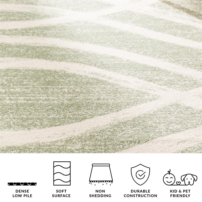 Safavieh Adirondack 4' Square Rug in Sage and Cream