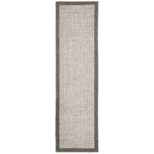 Safavieh Abstract 2'3&quot x 8' Hand Tufted Wool Runner Rug in Sage