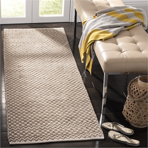 Safavieh Boston 2'3&quot x 7' Hand Tufted Runner Rug in Taupe