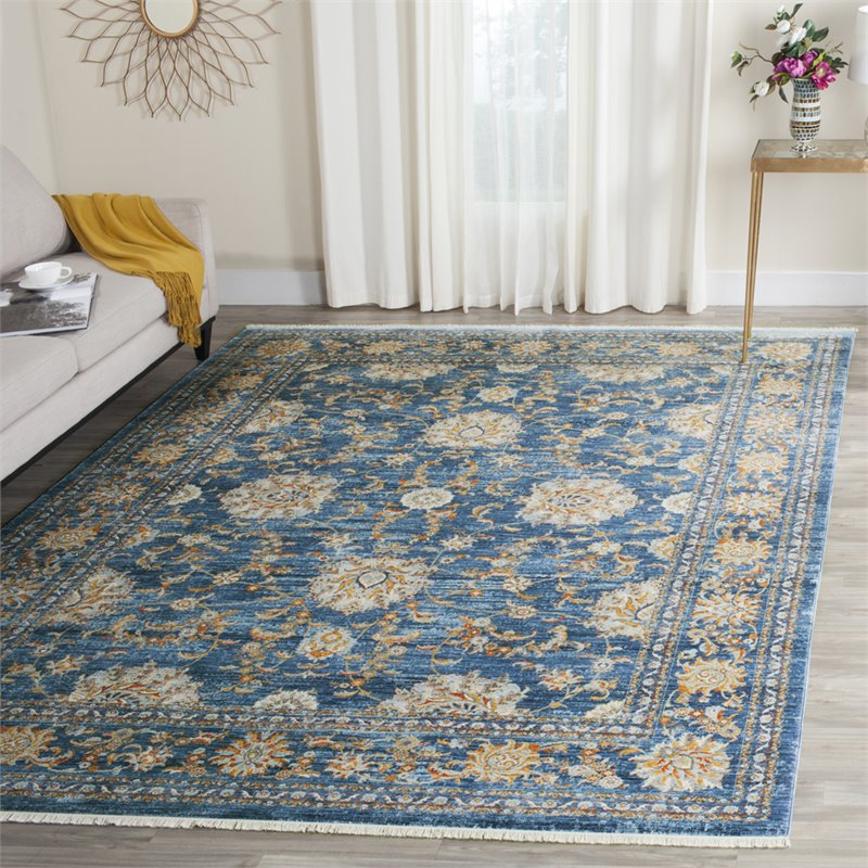 Safavieh Vintage 10' x 13' Rug in Turquoise and Ivory