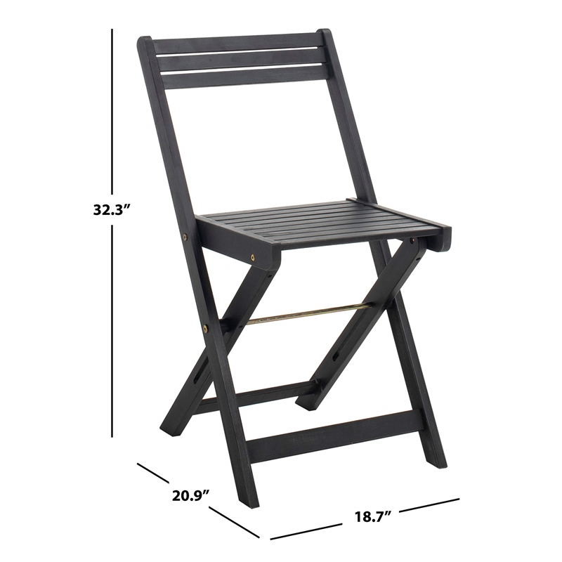 Safavieh Arvin 5 Piece Patio Dining Set in Black